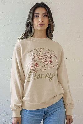 Sweeter Than Honey Sweatshirt | Sand