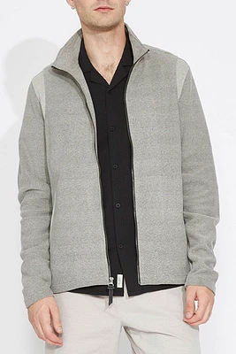 Walden Knit Varsity Jacket | Gray