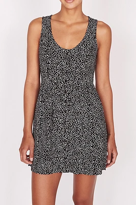 Alma Tank Dress | Black/White