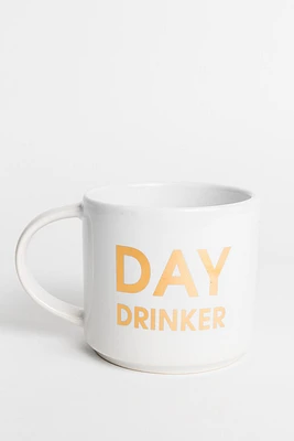 Day Drinker Mug | White Gold