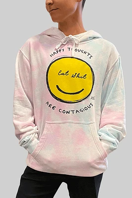 Happy Thoughts Hoodie | Bubble Gum