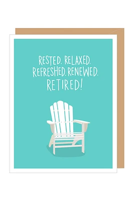 Adirondack Chair Retirement Card