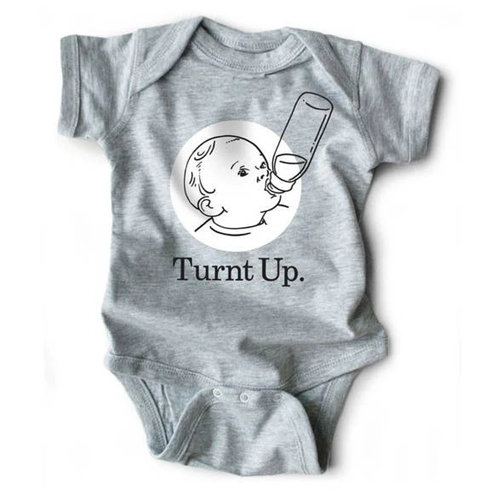 Turnt Up Onesie | Heather