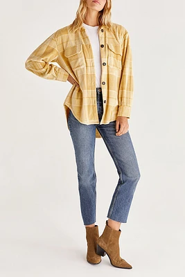 Tucker Fleece Plaid Jacket | Wheat