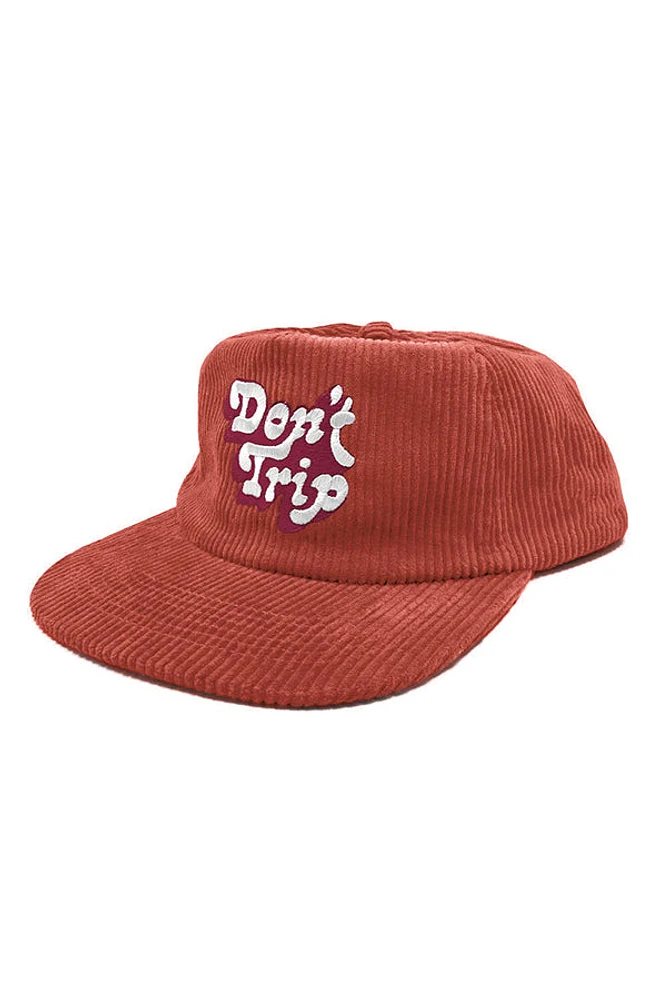 Don't Trip Fat Corduroy Hat | Brick Red