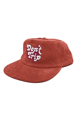 Dont Trip Fat Corduroy Hat | Brick Red