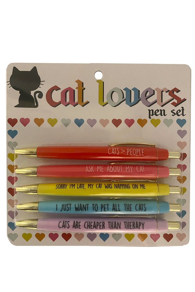 Fun Club Cat Lovers Pen Set