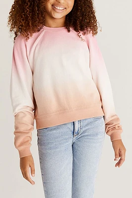 Girls Jonah Sunset Sweatshirt | Flamingo