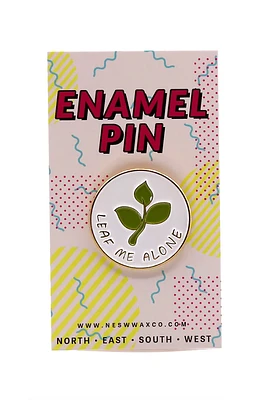 Leaf Me Alone Enamel Pin