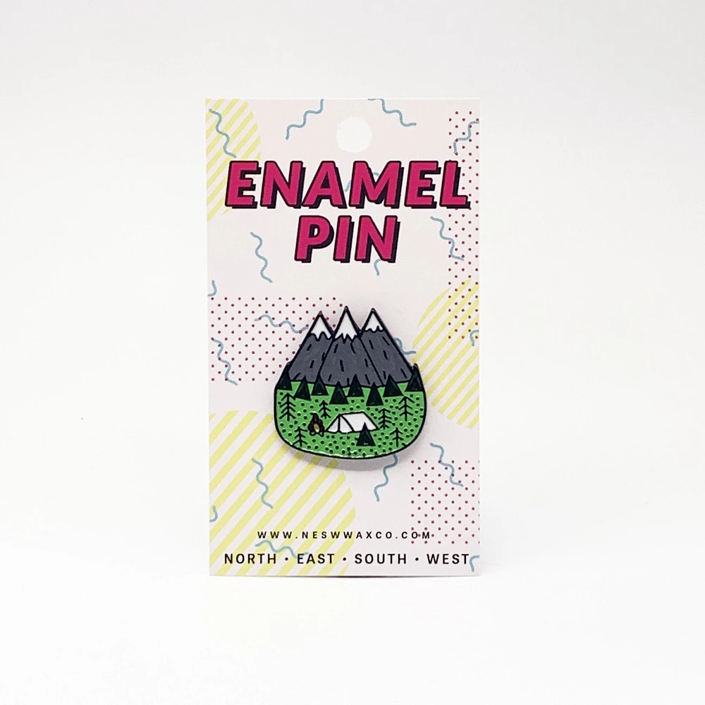 Lets Go Camping Enamel Pin