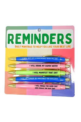 Reminders Pen Set