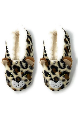 Kids Sherpa Slipper | Cheetah Bang