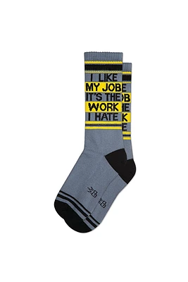 Like My Job Ribbed Gym Sock