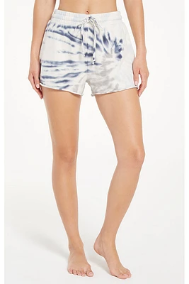 Multi Color Tie Dye Short | Deep Indigo