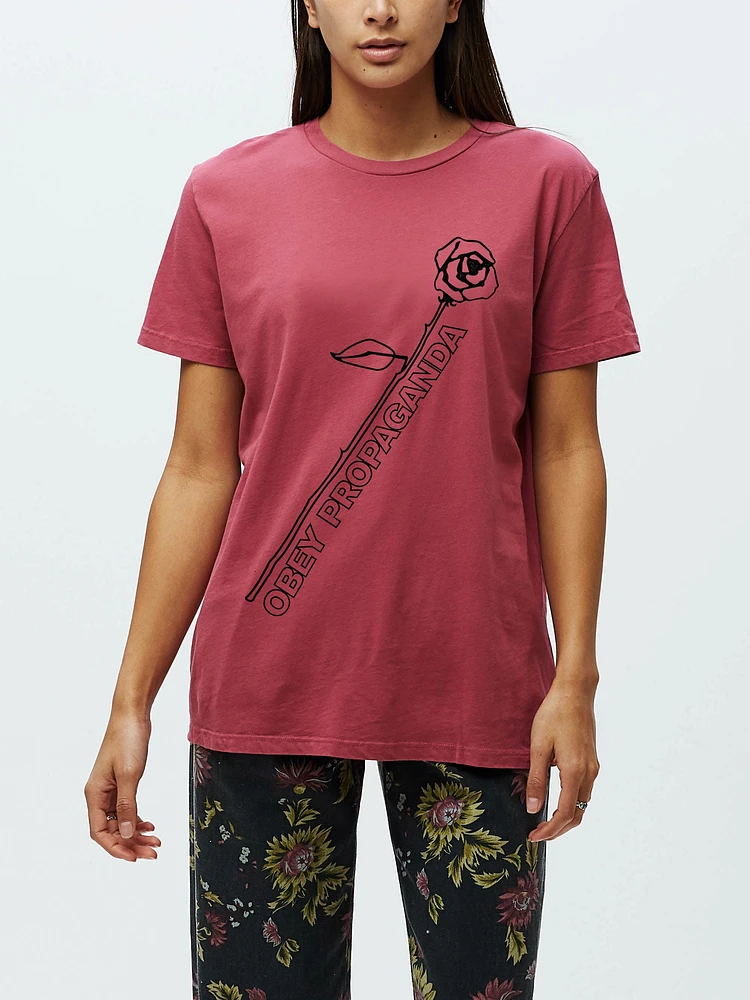 Obey Rose Stem Tee | Deep