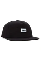 Bold Label Organic Snapback | Black