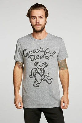 Grateful Dead Bear Tee | Streaky Grey