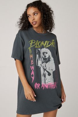 Blondie One Way T-Shirt Dress | V Black