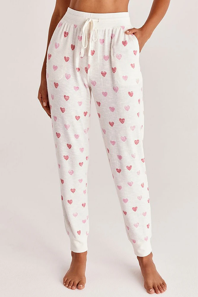 Comfy Heart Jogger | Bone