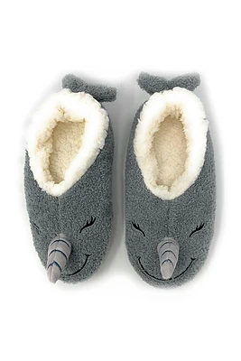 Womens Fluffy Slipper | Narwhal