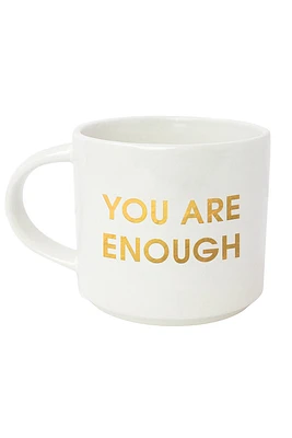 You Are Enough Mug | White Gold