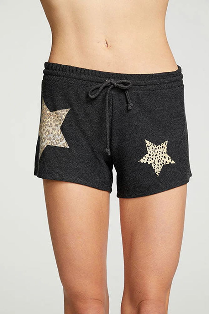 Animal Star Lounge Shorts | Black