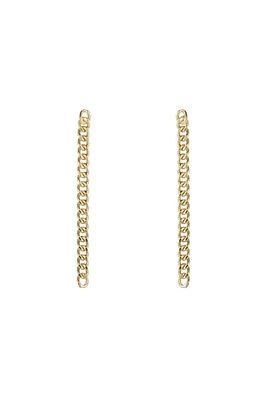 Seattle Curb Chain Drop Earrings | Gold