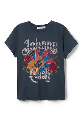 Johnny Cash Martin Guitar Tee | Vintage Black