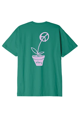 Obey Peace Flower Tee | Palm Leaf