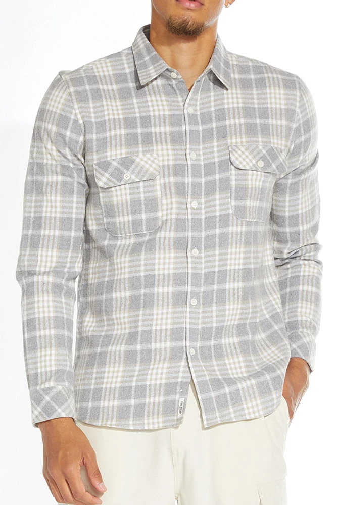 Ayers Brushed Flannel | Heather Grey