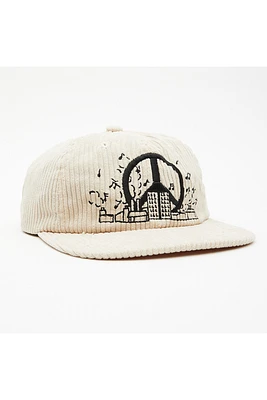 Uptown Cord Snapback | Unbleached