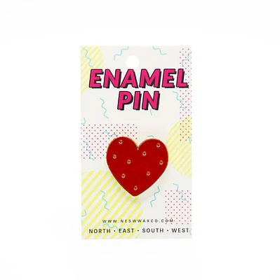 Polka Dot Heart pin