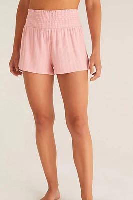 Violet Pointelle Short | Blush Pink
