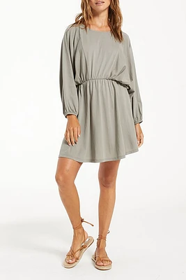 Karla Organic Dress | Dusty Sage