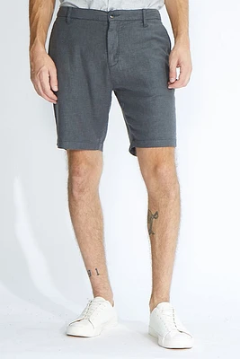 Hampton Linen Shorts | Dark Charcoal