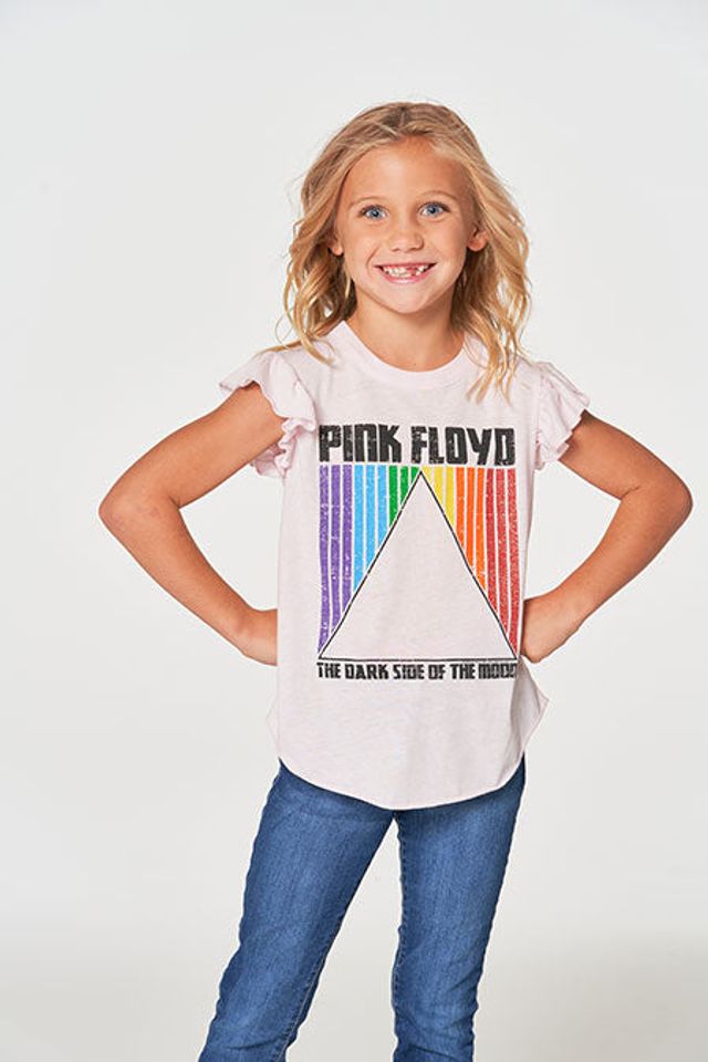  CHASER Girl's Pink Floyd - Dsom Rainbow Flutter Sleeve