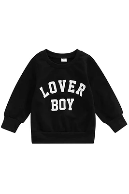 Kids Tiny Lover Boy Pullover | Black