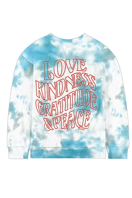 Youth Kindness Tie-Dye Sweatshirt | Teal