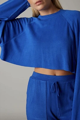 Soft Crop Pullover | Cobalt