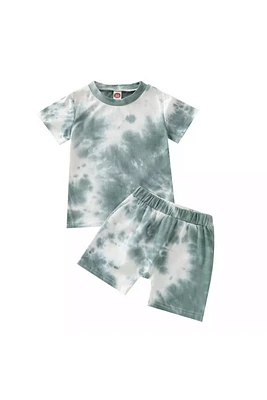 Tie Dye Shortie Set | Green