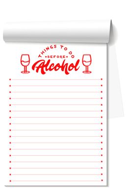 Things To Do Before Alcohol Notepad