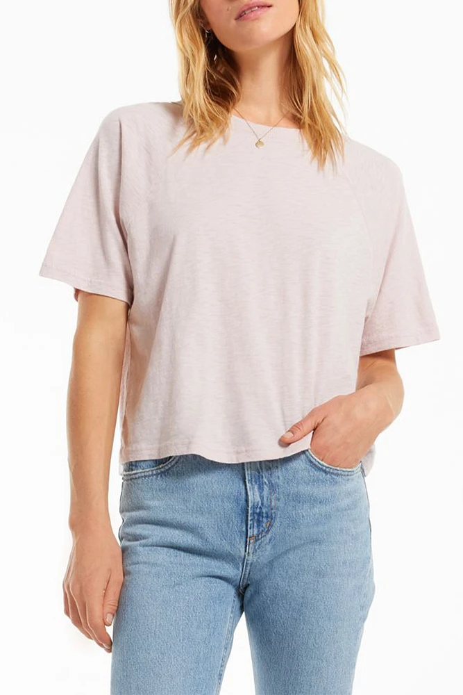 Aubrey Slub Tee | Lavender Haze