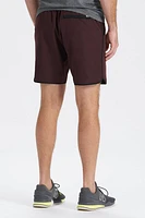 Banks Short | Oxblood Linen Texture