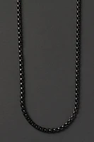 Black Stainless Steel Chain 20"