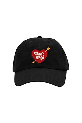 Heart & Arrow Embroidered Dad Hat | Black