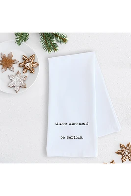 Three Wise Men Tea Towel | White