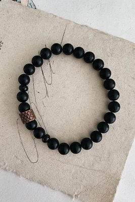 Quarantine Bracelet | Matte Onyx + Copper