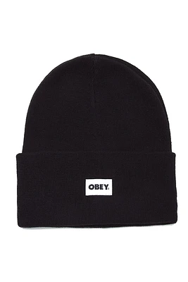 Bold Label Organic Beanie | Black