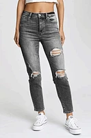 Original High Rise Mom Denim | Blackout