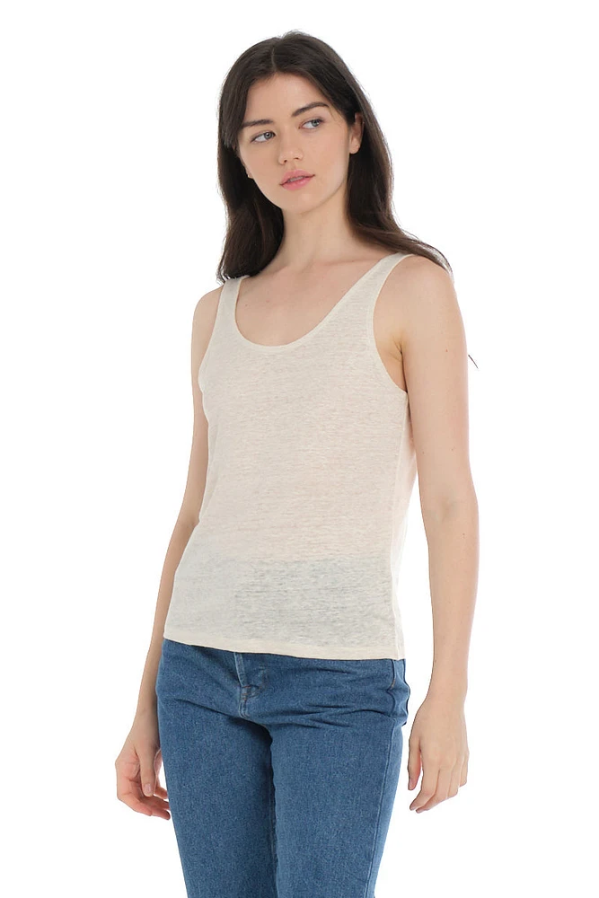 Elia Scoop Tank | Oatmeal